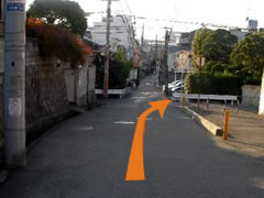 豊中出口から写真